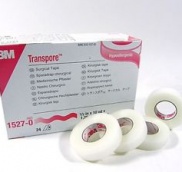 3M™ Transpore™ Medical Tape, 1527-0, porous, clear, 1/2 in x 10 yd (1.25 cm x 9.1 m)
